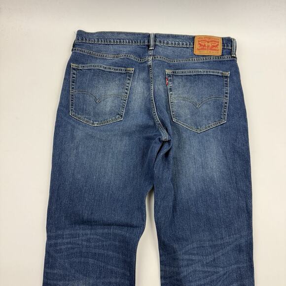 Levis 541 Athletic Taper Leg Denim Blue Jeans Tag 36x30 (37x28.5) Cotton Stretch - Picture 8 of 9